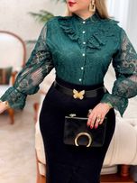 شومیز دانتل وارداتی ماه چهره 2993