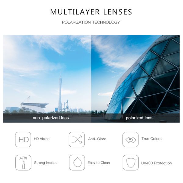 عینک شب مردانه مدل 6306C21-P39 Polarized Maroon