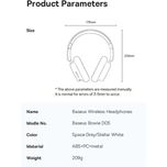 هدفون بلوتوثی باسئوس مدل Bowie D05 با گارانتی شرکتی