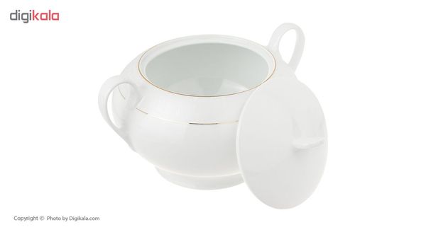 سرویس غذاخوری 102 پارچه چینی زرین ایران سری ایتالیا اف مدل Sepid Sadaf درجه عالی