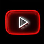 چراغ تزئینی مدل نئون لوگو یوتیوب