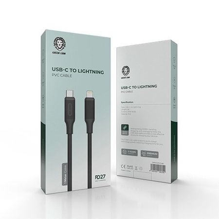 کابل شارژ و دیتا Type C به lightning Green Lion 18w