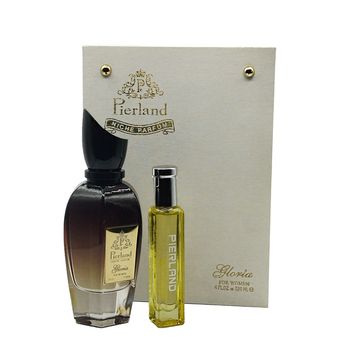 ادو پرفیوم زنانه پیرلند مدل گلوریا با رایحه گرم و تند حجم 120 میلی لیتر به همراه عطر جیبی مدل گلوریا با رایحه گرم و تند 30 میلی