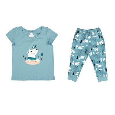 ست تی‌شرت آستین کوتاه و شلوار راحتی بچگانه مدل SB-SS-1682*886