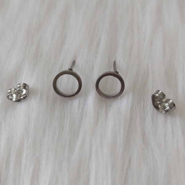 گوشواره زنانه مدل میخی طرح دایره کد shape111*549