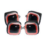 چراغ راهنما موتور سیکلت مدل نئونی فانتزی R4 مجموعه 4 عددی