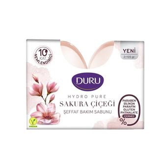 صابون شستشو DU-رو مدل شکوفه گل ساکورا وزن270 گرم بسته 2 عددی