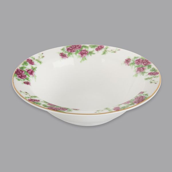 سرویس غذاخوری 28 پارچه 6 نفر چینی زرین ایران مدل ایتالیا اف بیدگل درجه عالی