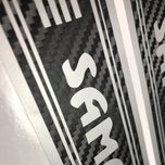 برچسب بدنه خودرو مهدیار مدل کربن کد sp112 مناسب سمند بسته 4 عددی