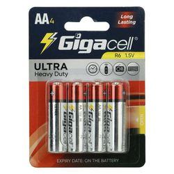 باتری قلمی گیگاسل مدل Ultra Heavy Duty R6 بسته دو عددی