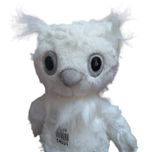 عروسک مدل جغد برفی ارتفاع 25 سانتی متر