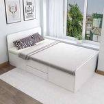 تخت خواب تک نفره مدل باکس دار شاهد سایز 90×200 سانتی متر