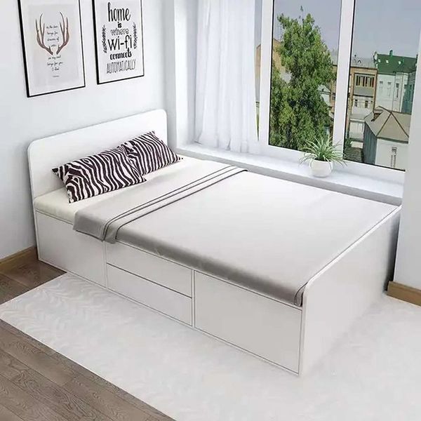 تخت خواب تک نفره مدل باکس دار شاهد سایز 90×200 سانتی متر