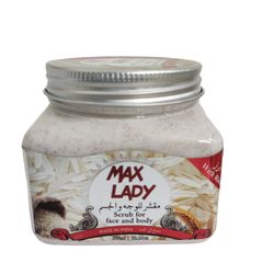 اسکراب لایه بردار پوست مکس لیدی مدل برنج Rice حجم 300 میلی لیتر