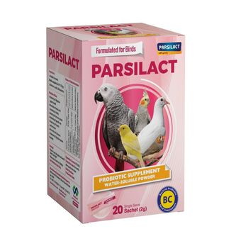 مکمل پروبیوتیک پرندگان زینتی پارسی لاکت بسته 20 عددی
