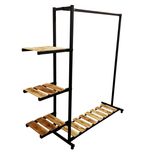 رگال لباس و طبقه فلز و چوب مدل آرمانی