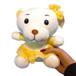 عروسک مدل خرس پاپیون دار ارتفاع 25 سانتی متر