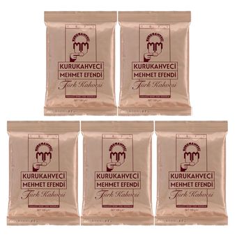 قهوه ترک مهمت افندی - 100 گرم بسته 5 عددی