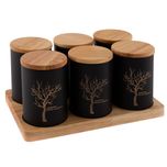 ست جا ادویه 7 پارچه آرتیستون مدل بامبو