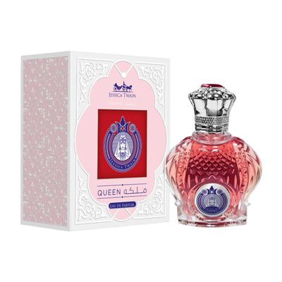 ادوپرفیوم زنانه جسیکاتواین مدل ملکه با رایحه معتدل و شیرین حجم 100 میلی‌لیتر