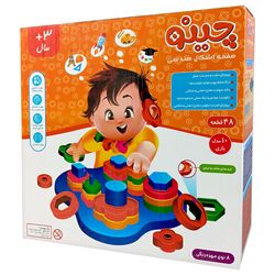 بازی آموزشی مونته سوری مدل چینو CHiNO طرح اشکال هندسی