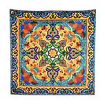 رومیزی مدل مخمل طرح کاشی کد 148