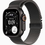 ساعت هوشمند 49 میلی متری اپل مدل Ultra 3 Black Titanium Case با بند Titanium Milanese