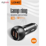 شارژر فندکی الدینیو مدل C503Q همراه با کابل Type-c