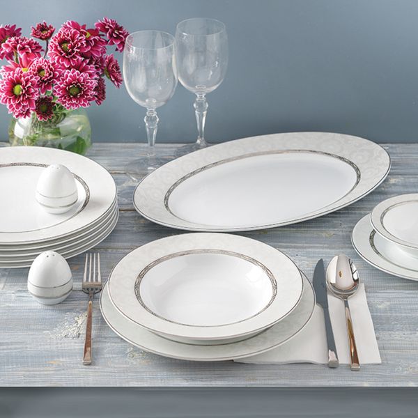 سرویس 102 پارچه چینی زرین ایران مدل ایتالیا اف هدیه درجه عالی