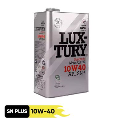 روغن موتور خودرو بنزینی بوش مدل لاکچری +10W40 SN حجم 4 لیتر