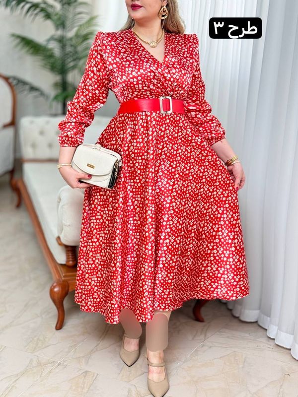 پیراهن ساتن شراره 2725