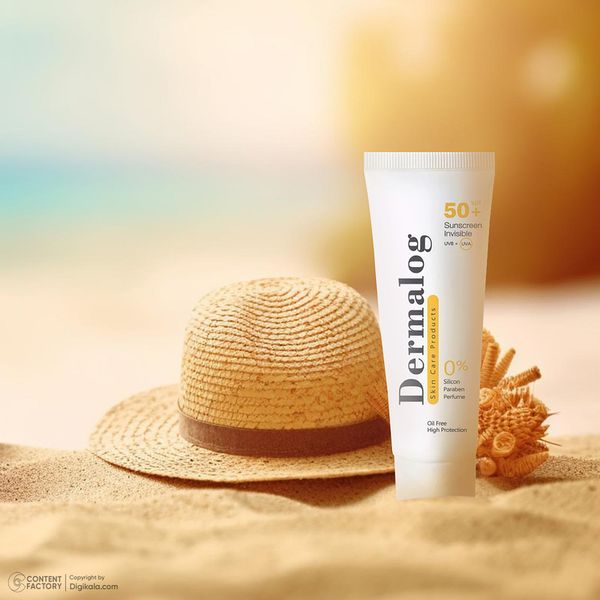 کرم ضدآفتاب درمالوگ مدل Invisible، حجم 50 میلی‌لیتر