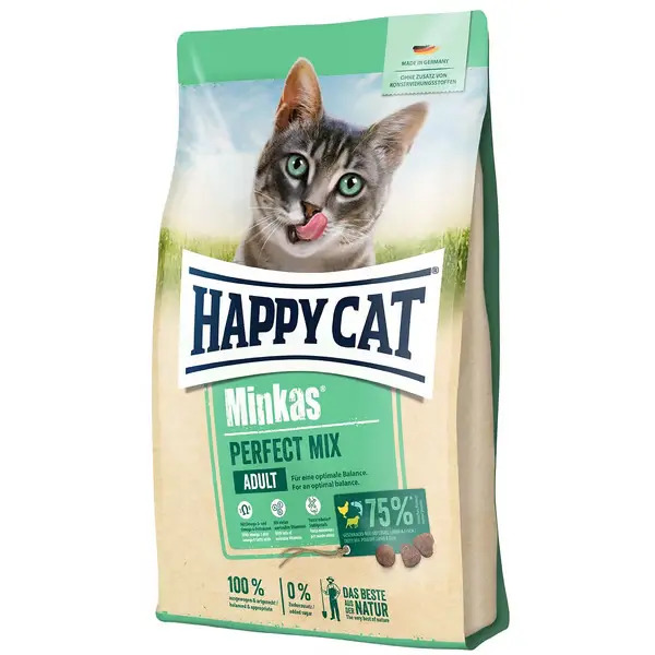 غذای خشک گربه‌ی هپی کت هر کیلو (در بسته‌های زوتوپیا) / Happy Cat perfect mix With poultry & lamb & fish flavor
