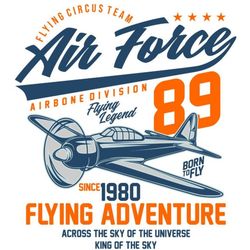 برچسب DTF استیکر حرارتی لباس هواپیمای کلاسیک