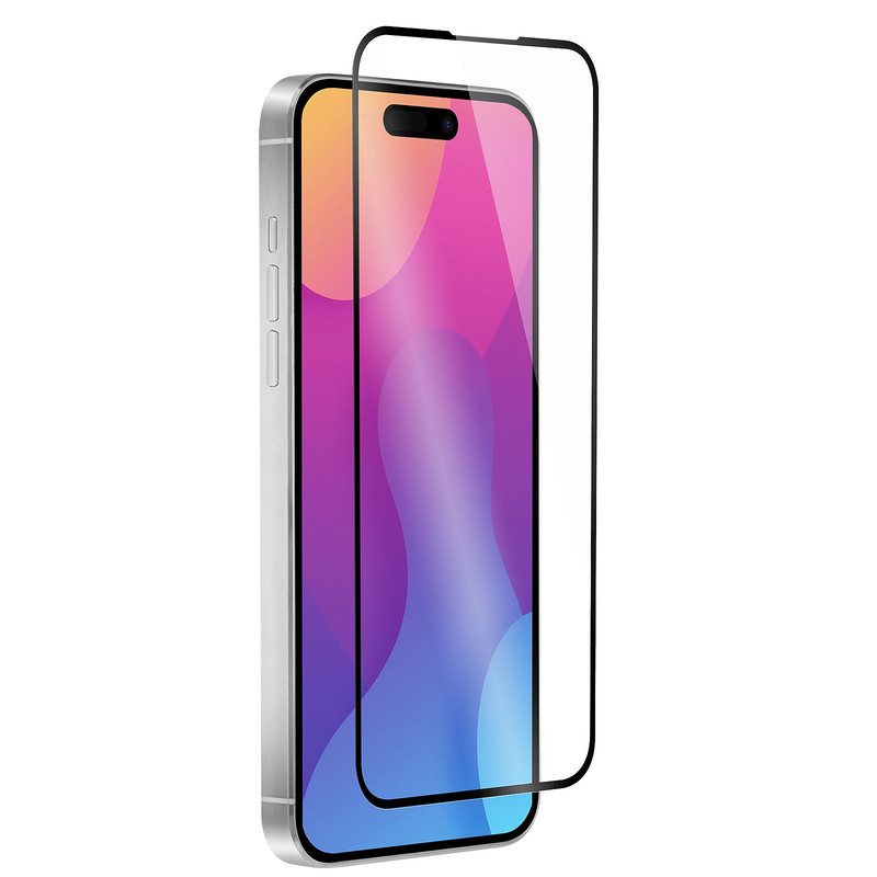 گلس آیفون 15 SUPER-D آنتی‌استاتیک تمام‌چسب | شفاف، ضدحباب و مقاوم