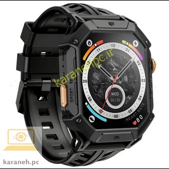 ساعت هوشمند 52 میلی‌متری هایلو مدل IRON N1 با بند سیلیکونی