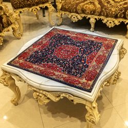 رومیزی طرح فرش نستعلیق کد KN-RNast70SQ