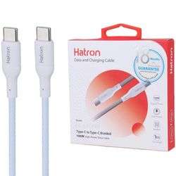 کابل دو سر Type-C هترون Hatron HC610HB فست شارژ 100 وات طول 1 متر