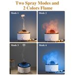 دستگاه بخور سرد طرح آتشفشان در حال فوران