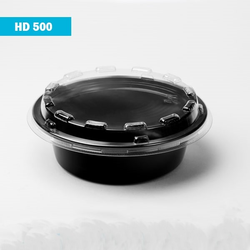 ظرف یکبار مصرف مشکی گرد مهرپارسا کد HD500 کارتن 400 عددی