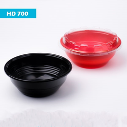 ظرف یکبار مصرف مشکی کاسه ای مهرپارسا کد HD700 کارتن 400 عددی