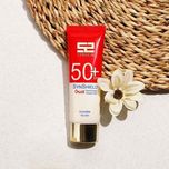 فلوئید ضدآفتاب بدون رنگ ساین اسکین SPF50 مدل SYN SHIELD، مناسب پوستهای چرب، حجم 50 میلیلیتر