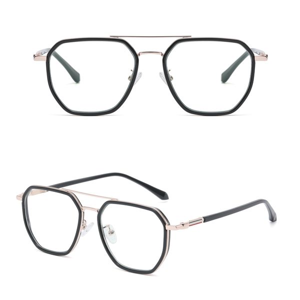 فریم عینک طبی چند ضلعی مدل TJ828C01P81 مناسب برای صورت گرد و بیضی