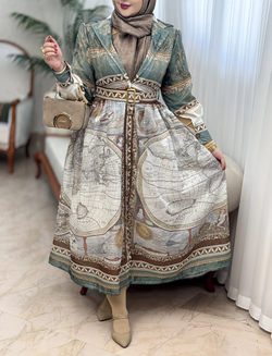 پیراهن ساتن سیلک پریرخ 3145