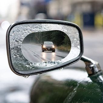 برچسب آب گریز و ضد بخار آینه خودرو مدل Rainproof بسته 2 عددی