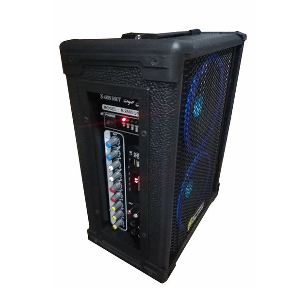 اکو پرتابل برین صوت مدل 2660W به همراه میکروفن بی سیم