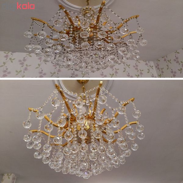 حلقه گیره کریستال لوستر کد 10014 بسته 1500 عددی