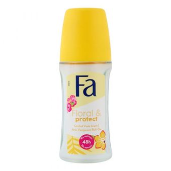 رول ضد تعریق زنانه فا مدل Floral and Protect Orchid Viola Scent حجم 50 میلی لیتر