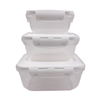 ظرف نگهدارنده لاولی پلاست مدل فریزری کد DY-1111S مجموعه 3 عددی