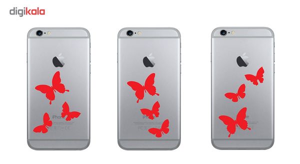 استیکر گوشی طرح the butterfly بسته 2 عددی